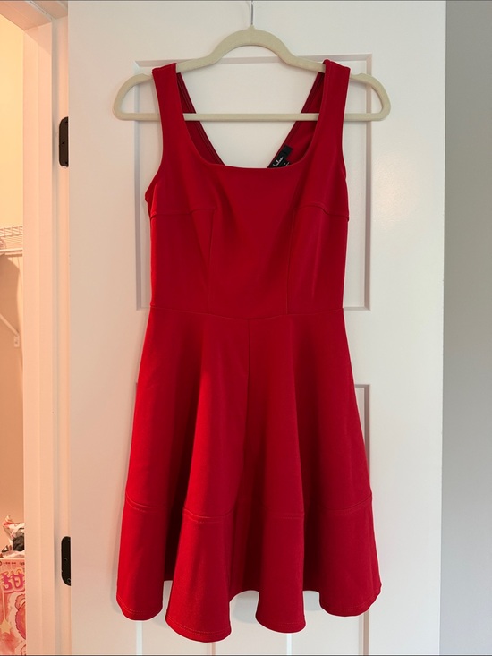 Lulus Dresses & Skirts - Lulu's Red Sleeveless Fit-and-Flare Mini Dress